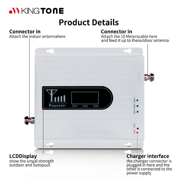 Europe B1/B3/B20 triband network booster signal repeater booster 2g 3g 4g mobile signal booster 800 1800 2100